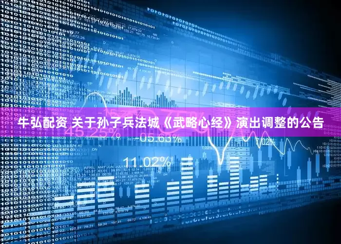 牛弘配资 关于孙子兵法城《武略心经》演出调整的公告